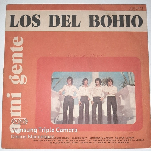 Vinilo Los Del Bohio A Mi Gente Ch 1003 C2