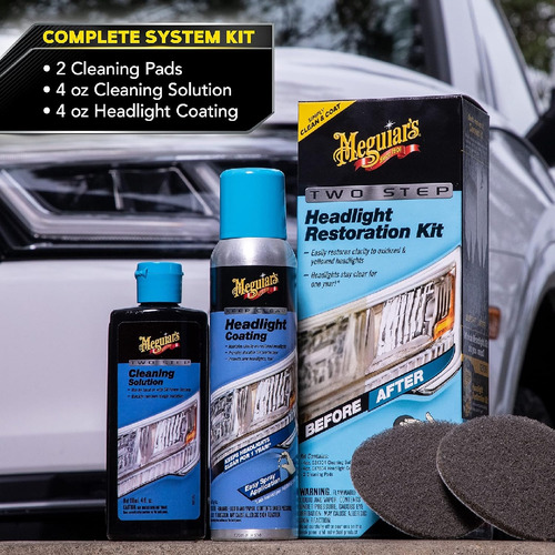 Kit Restaurador De Faros Delanteros Liquido Para Autos