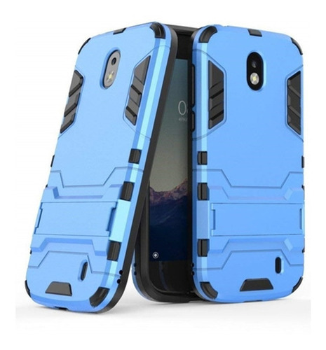 Funda Iron Case Para Nokia 2 Ta-1035 Anti Golpes Uso Rudo Color Azul