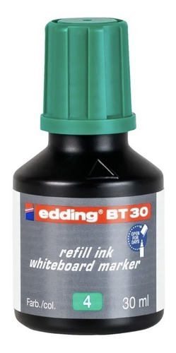 Tinta De Recarga Edding Bt30 Borrable Verde 30 Ml X1 Und