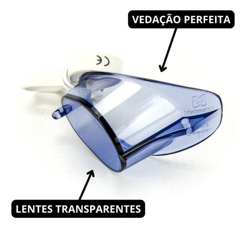 Óculos Natação Malmsten Sueco + Case Estojo Medinas + Spray