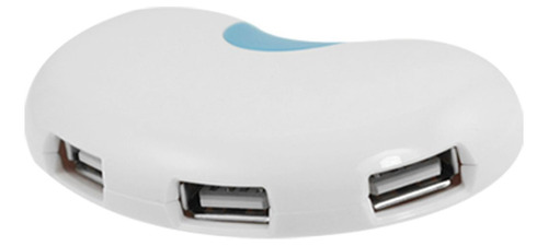 Qtqgoitem Diseño Frijol Blanco Alta Velocidad 4 Puerto Usb