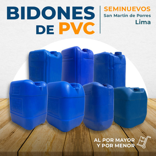 Bidon Azul De Pvc