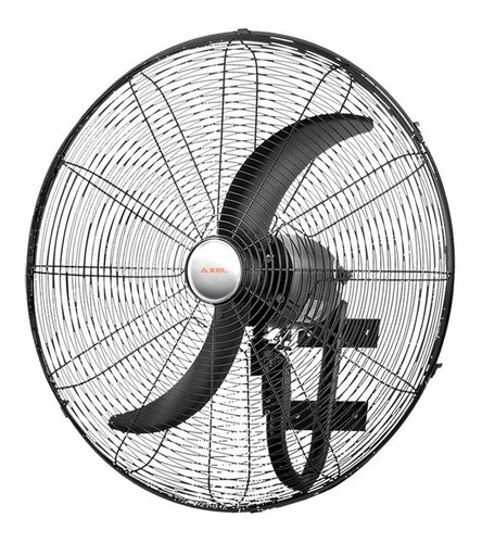 Ventilador de pared Axel AX-PAR26 negro con 2 palas de metal, 26" de diámetro 220 V
