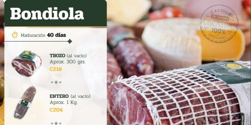 Bondiola Artesanal Don Ramon 1kg Cordoba Centro Picada