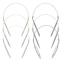 Comprar Agujas Circulares Acero Inox Cable 17 Cm - Agujas 6 Medidas
