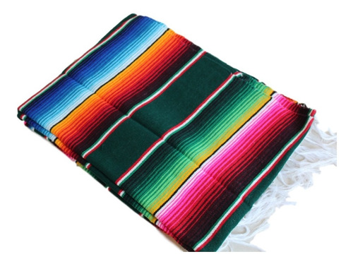 Sarape Saltillo Artesanía 100% Mexicana Individual (2pack)