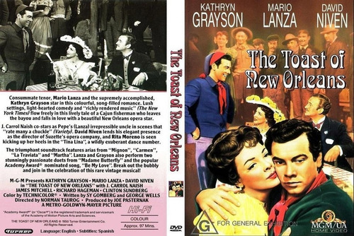 Las Redes Del Amor- Toast Of New Orleans- Mario Lanza- Dvd