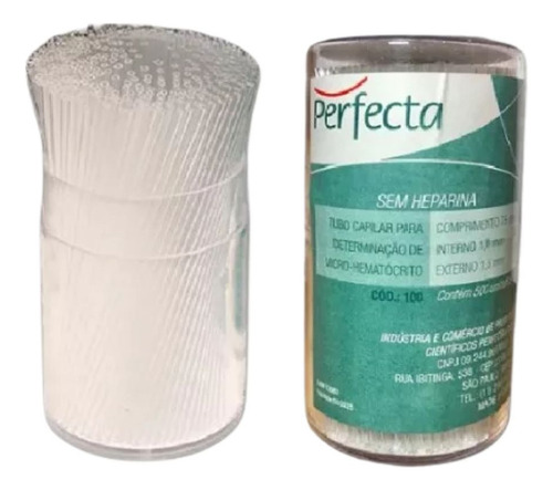 Tubo Capilar Para Micro-hematócrito S/ Heparina C/ 1000 Unds