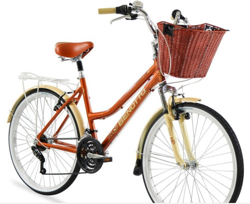 Bicicleta Benotto Moorea Aluminio Fs R26 21v Dama Terracota