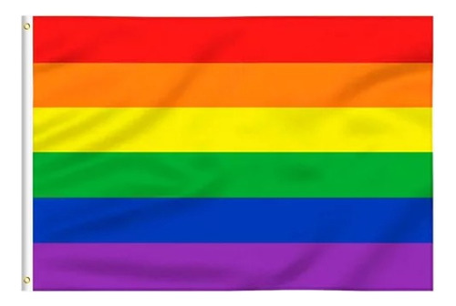 Bandera Pride, Lgbt, Orgullo, Gay, Arcoiris. (90x150cm)