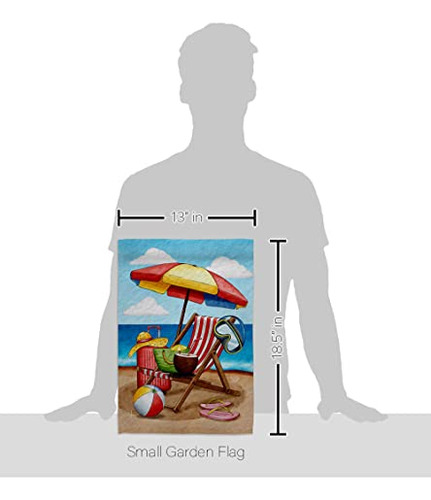 Conjunto De Banderas De Jardín Para Silla De Playa, Diversió