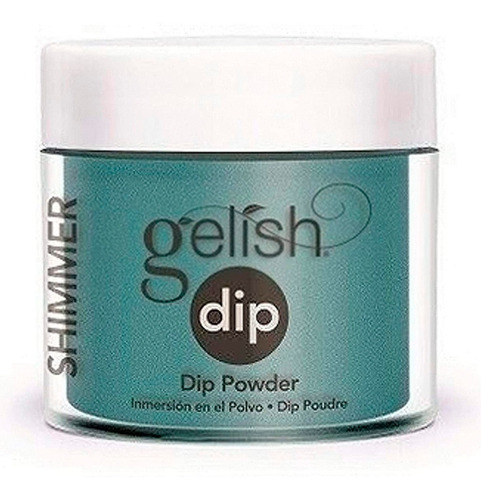 Gelish Dip Powder 23gr Polvo De Inmersion Stop, Shop & Roll Color Verde