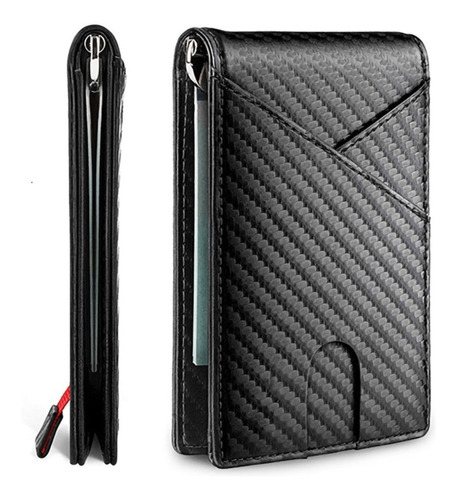 Cartera De Hombre Cuero Tarjetero Multi Ranura Rfid Bloqueo