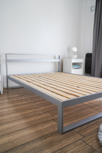 Imagen 10 de 10 de Cama Minimalista Tuxon 140 X 190 Base En Una Pieza