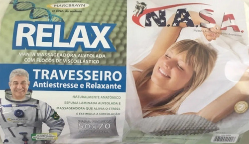 Imagem 4 de 4 de Travesseiro Relax Antiestresse E Relaxante Nasa Marcbrayn