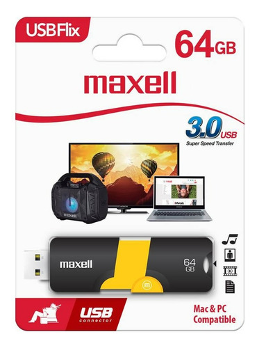 Pendrive 64gb Maxell Usbflix 3.0