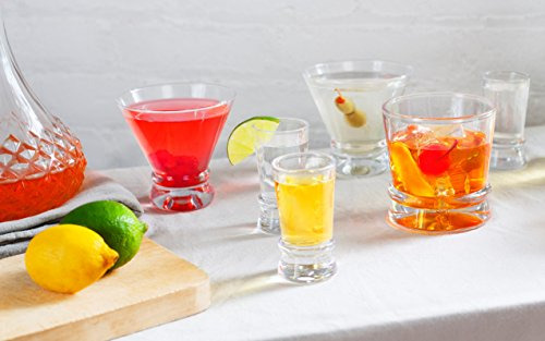 Juego De Vasos De Coctel De 4 Piezas De 8 Onzas Modernos