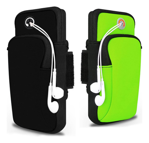 Brazalete Para Correr, 2 Piezas De Bolsa De Brazo Con