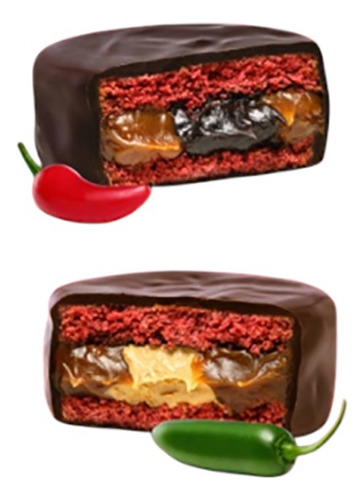 Alfajor Picante Havanna X9 U. Peperoncino + Jalapeño! Nuevos