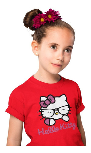 Polera Niña Hello Kitty Brillante Estampads