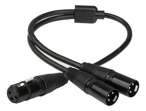 Perfect Micrófono Xlr De 3 Clavijas Hembra A Doble Cable De