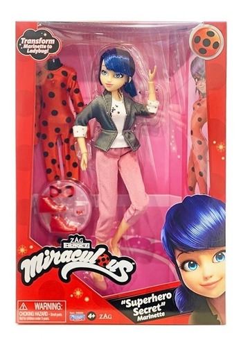 Miraculous Figura Ladybug Con Accesorios 50355 Pido Gancho