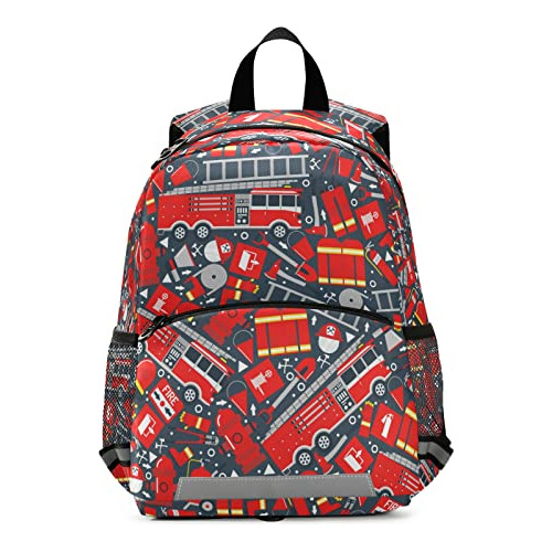 Mochila Para Coche De Bomberos Fisyme, Mochila Escolar Para