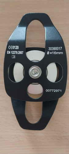 Imagen 3 de 3 de Polea De Aluminio Simple Trabajo En Altura Rescate