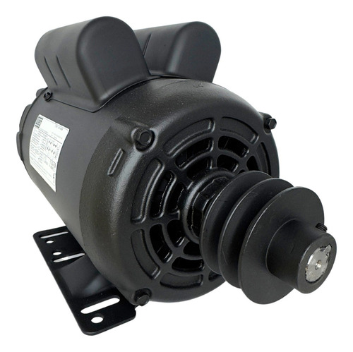 Motor Monofasico Polia Ferro Fundido Weg 2cv Baixa 4 Polos
