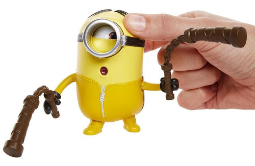 Figura Minions Travessos Stuart Com Nunchaku - Mattel