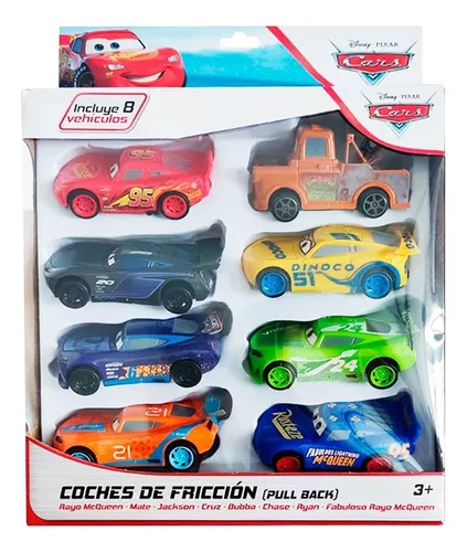 Set 3 Coches Cars3 Friccion Rayo Mcqueen, Jacson Y Cruz Tm4