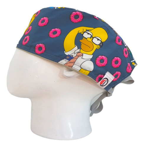 Gorro Quirúrgico Hombre + Lanyard Homero Simpson Gafas
