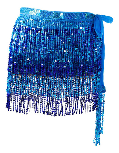 2 Falda Con Borlas De Lentejuelas For Mujer, Bufanda De