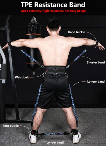 Ligas De Resistencia Bandas Elasticas Para Entrenamiento Ejercicios Fitness Velocidad De Boxeo