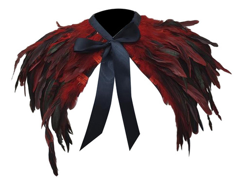 Chal De Plumas Cómodo Cuello De Plumas En Capas For Fiesta