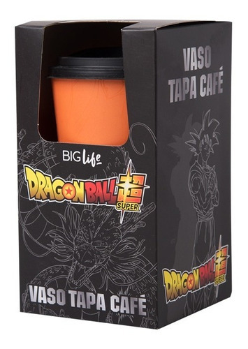 Vaso Dragon Ball Tapa Pico Café Color Multicolor