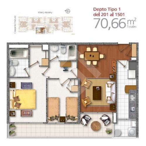 Departamento En Venta De 2 Dorm. En Ñuñoa