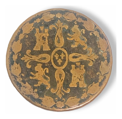 Moneda Cobre 8? Maravedis De España 1822?rey Ferdinando Vii (Usado)