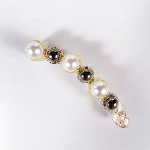 1pcs Pinzas For Cola Caballo Con Forma Perla, Juego Pin
