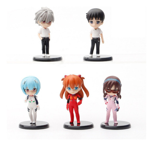 5pcs Neon Genesis Evangelion Figura Modelo Juguete Regalo 