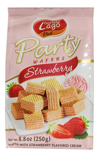 Gastone Lago Party Wafers Galletas Con Relleno De Crema De F