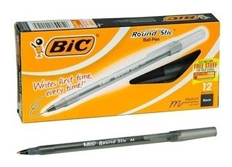 Boligrafo Bic Rondo Round Stic Caja Cerrada X 12 Unidades