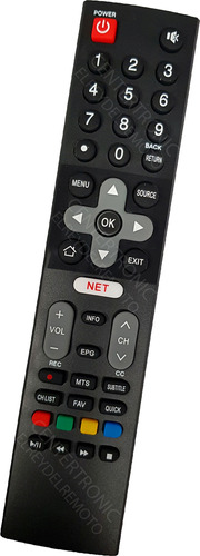 Control Remoto Smart Tv Para Sansei Tds1832hi Philco Pld32hs8b Talent Tal Jfh-32sm Admiral 32ns18 Netflix