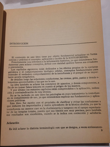 Iontoforesis. Conocimientos Generales (Usado)