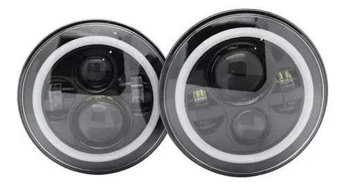 X2 Foco Led Ojo De Ángel Jeep 7 Pulgadas Wrangler Jeep