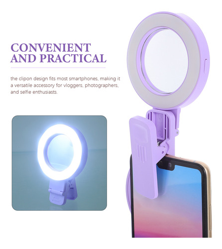 Espejo Universal Para Selfies Con Clip Para Teléfono: Anillo