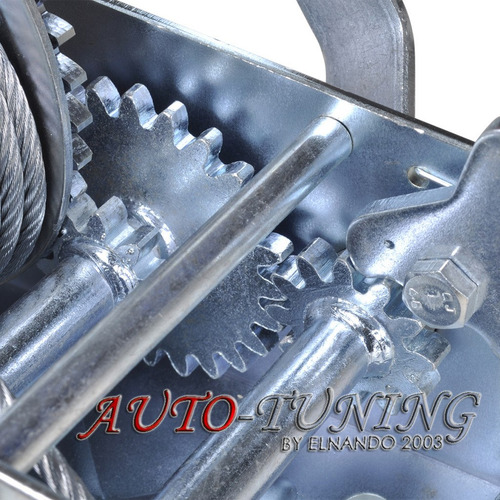 Imagen 8 de 10 de Malacate 1250 Kg De Arrastre Cable De Acero De 6.5mts