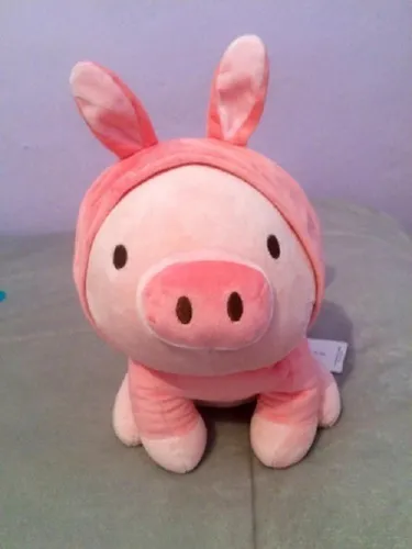 Cerdito Con Disfraz Conejo Peluche Ultrasuave Miniso Chancho