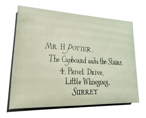 Imagen 3 de 7 de Carta Aceptación Harry Potter Sellada En Cera Y Relieve